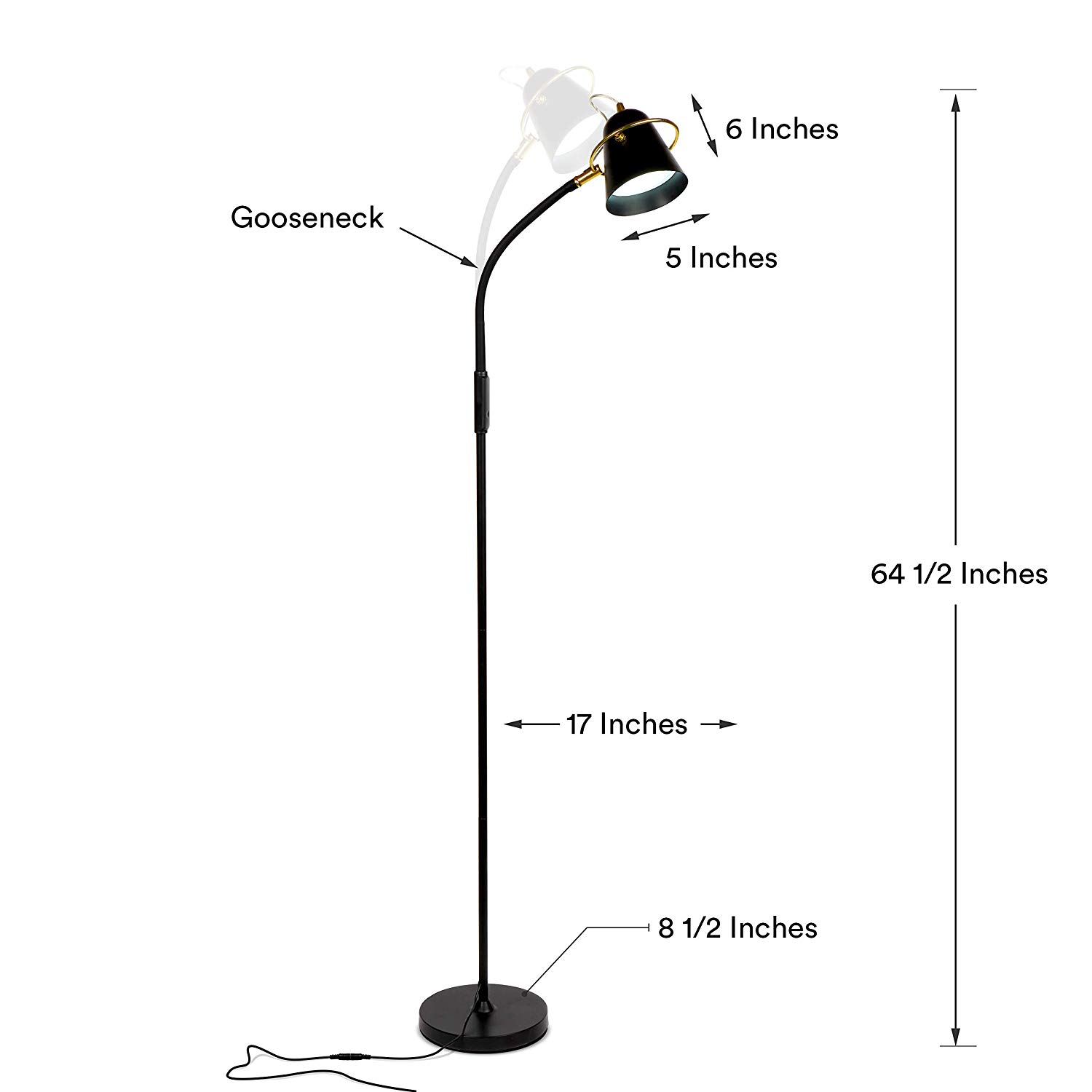 Lampa làr leughaidh soilleir LED, ciùird & gnìomh (6)